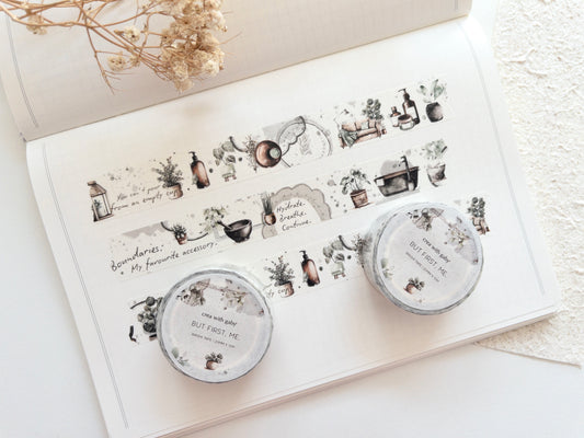 Self-care washi tape: But first, me (April 2026 sub kit)