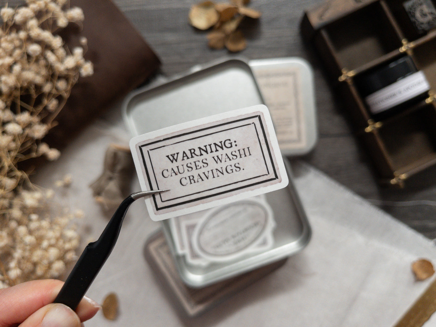 Die cut washi sticker set: The Stationer's Apothecary (30 pieces)