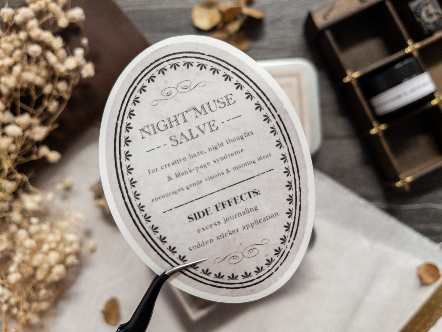 Die cut washi sticker set: The Stationer's Apothecary (30 pieces)