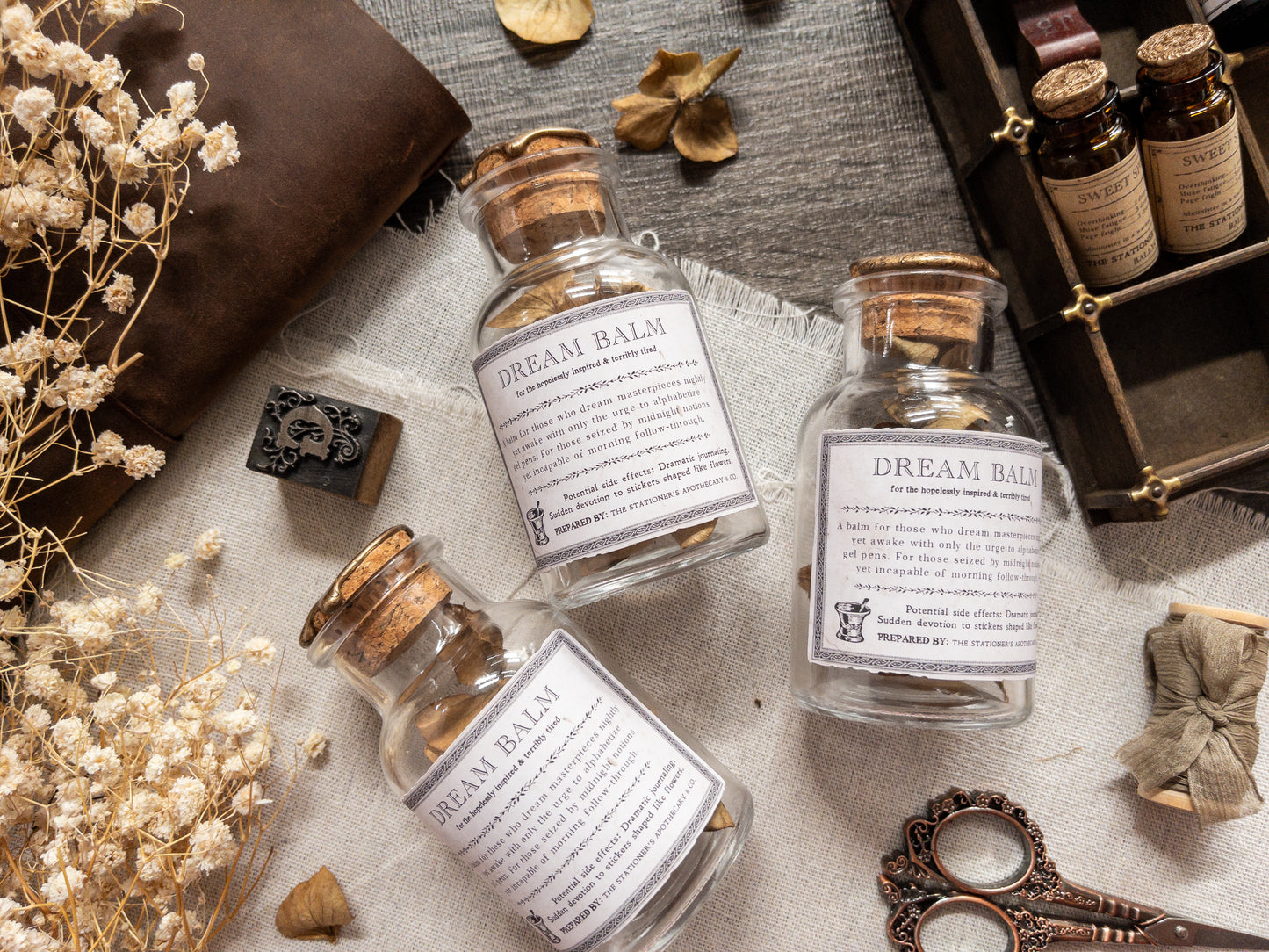 Deco apothecary bottle