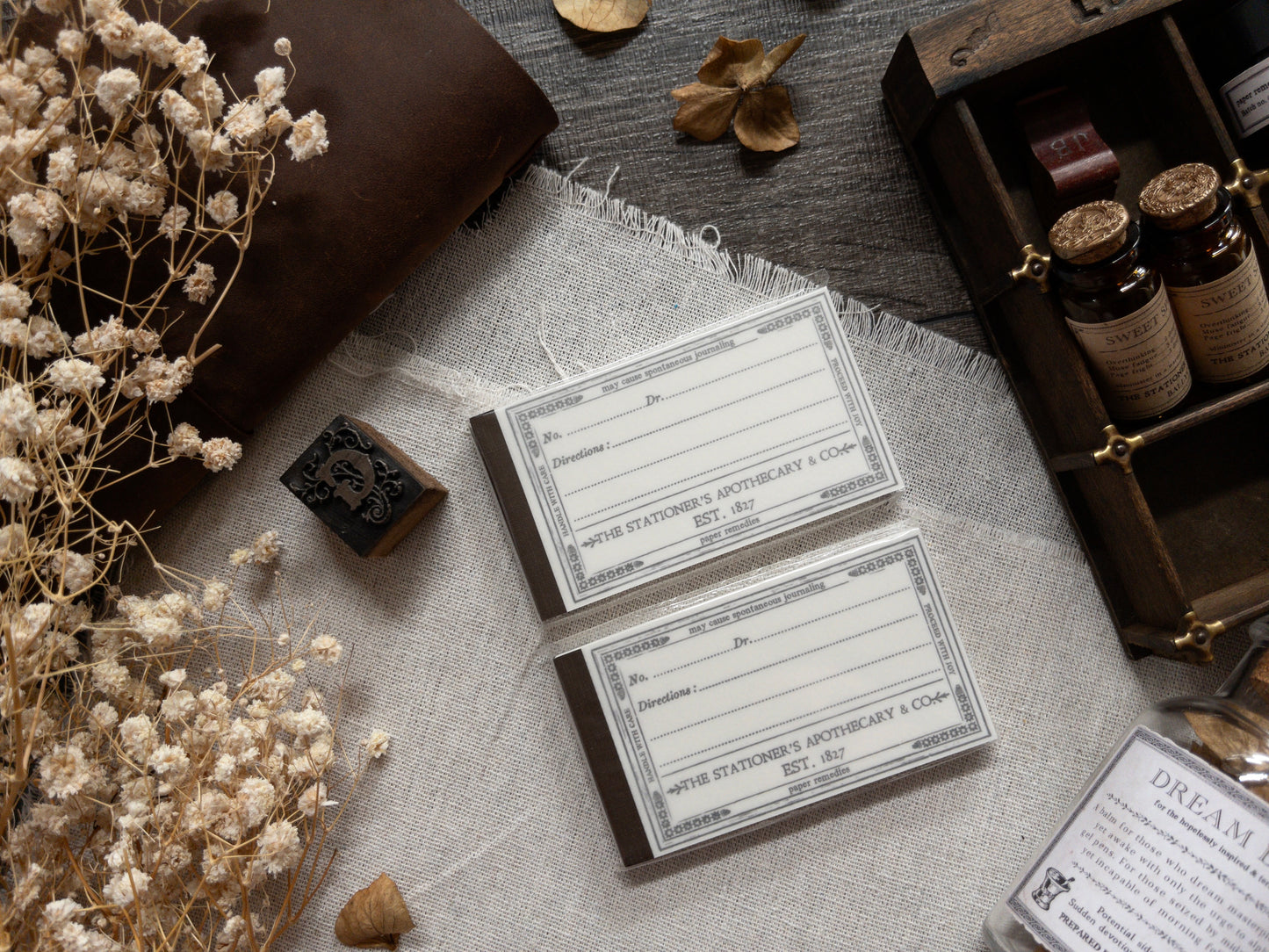 Vintage crafting notepad: The Stationer's Apothecary