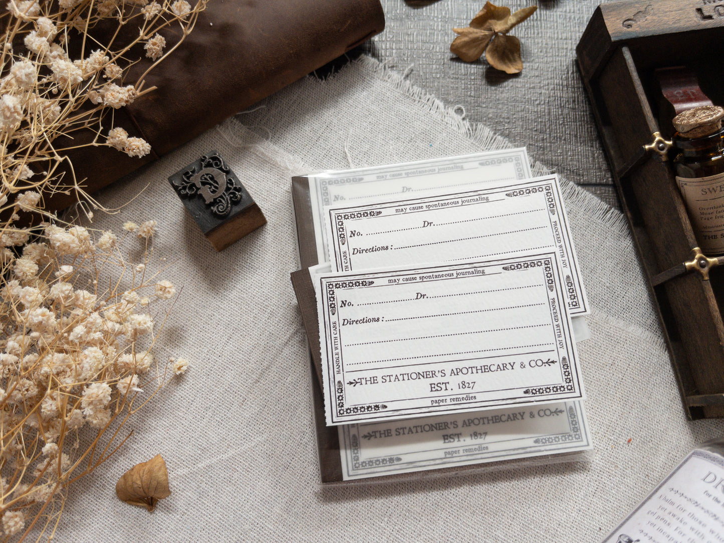 Vintage crafting notepad: The Stationer's Apothecary