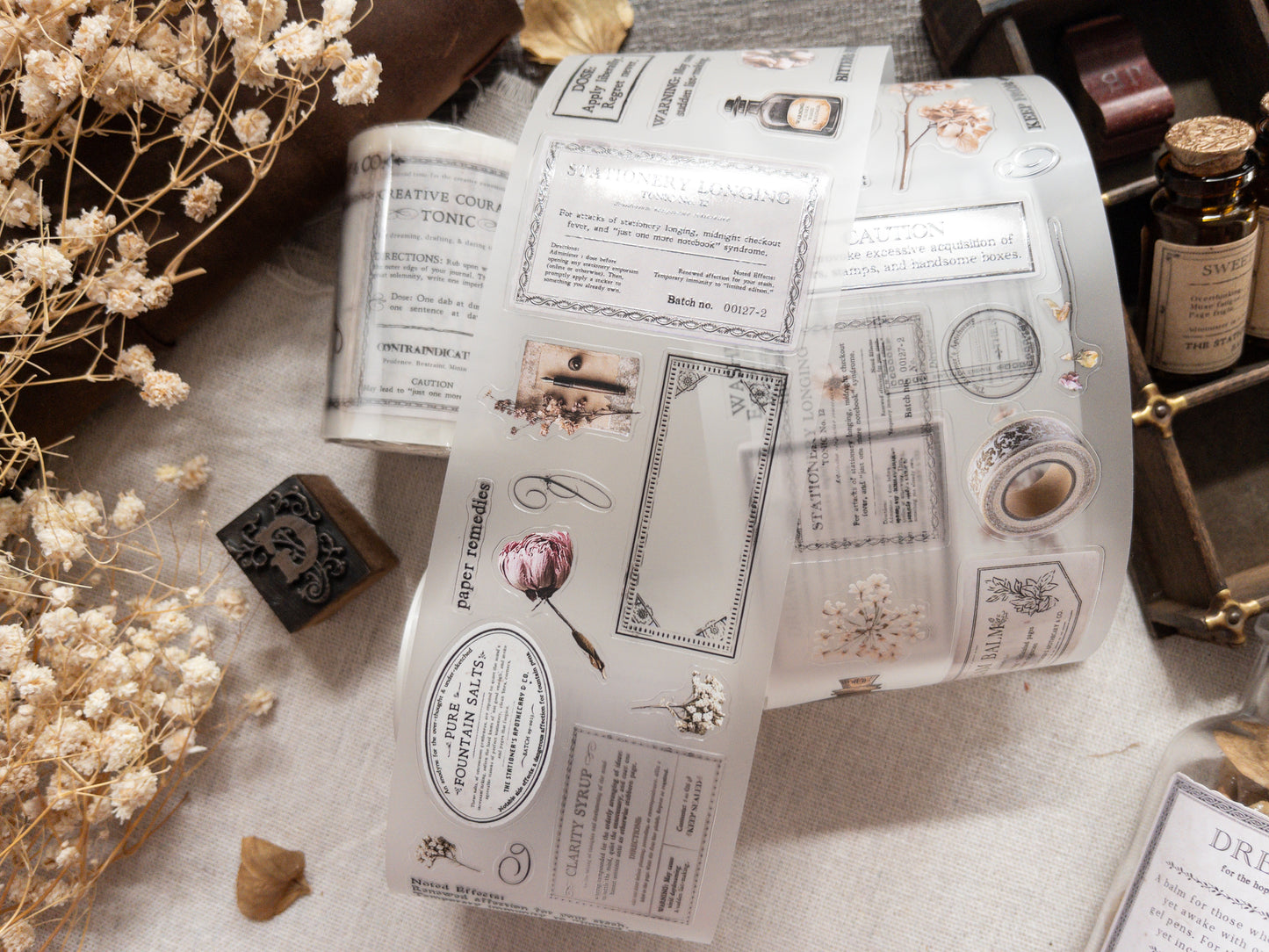 Pre-cut PET tape: The Stationer's Apothecary