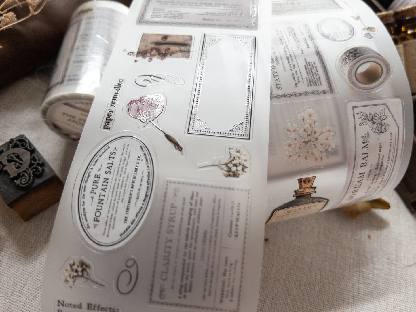 Pre-cut PET tape: The Stationer's Apothecary