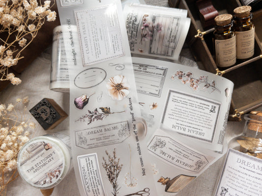 Pre-cut PET tape: The Stationer's Apothecary