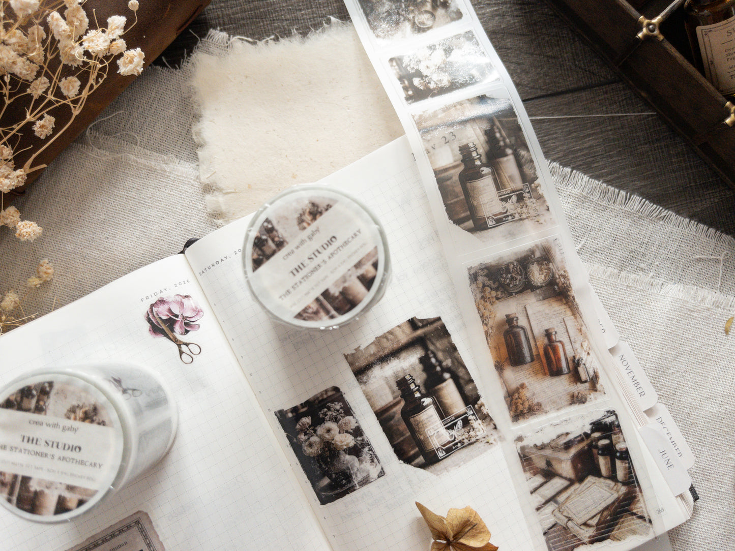 Pre-cut PET tape: The Studio (The Stationer's Apothecary collection)