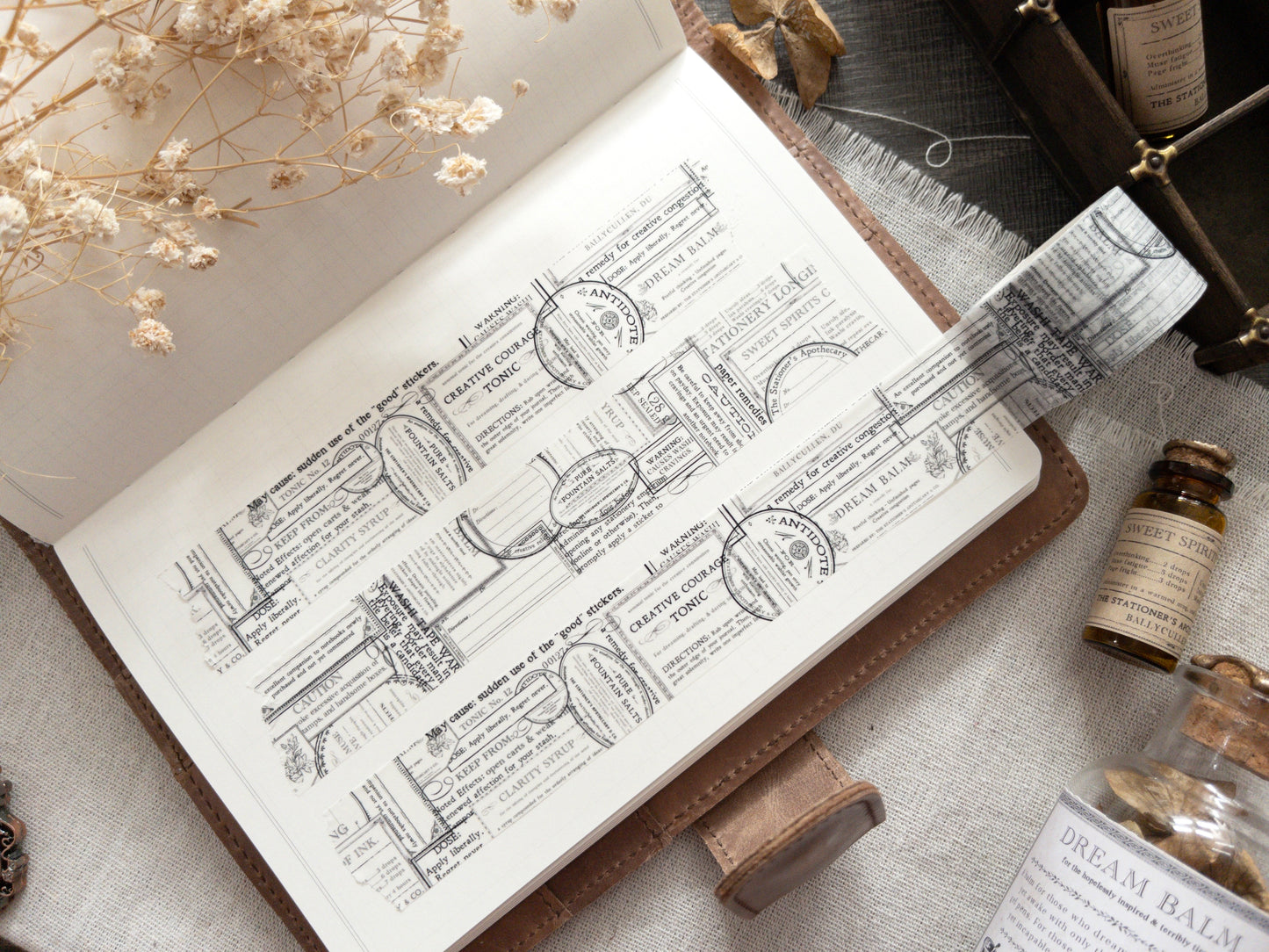 Washi tape: The Stationer's Apothecary (30mm)