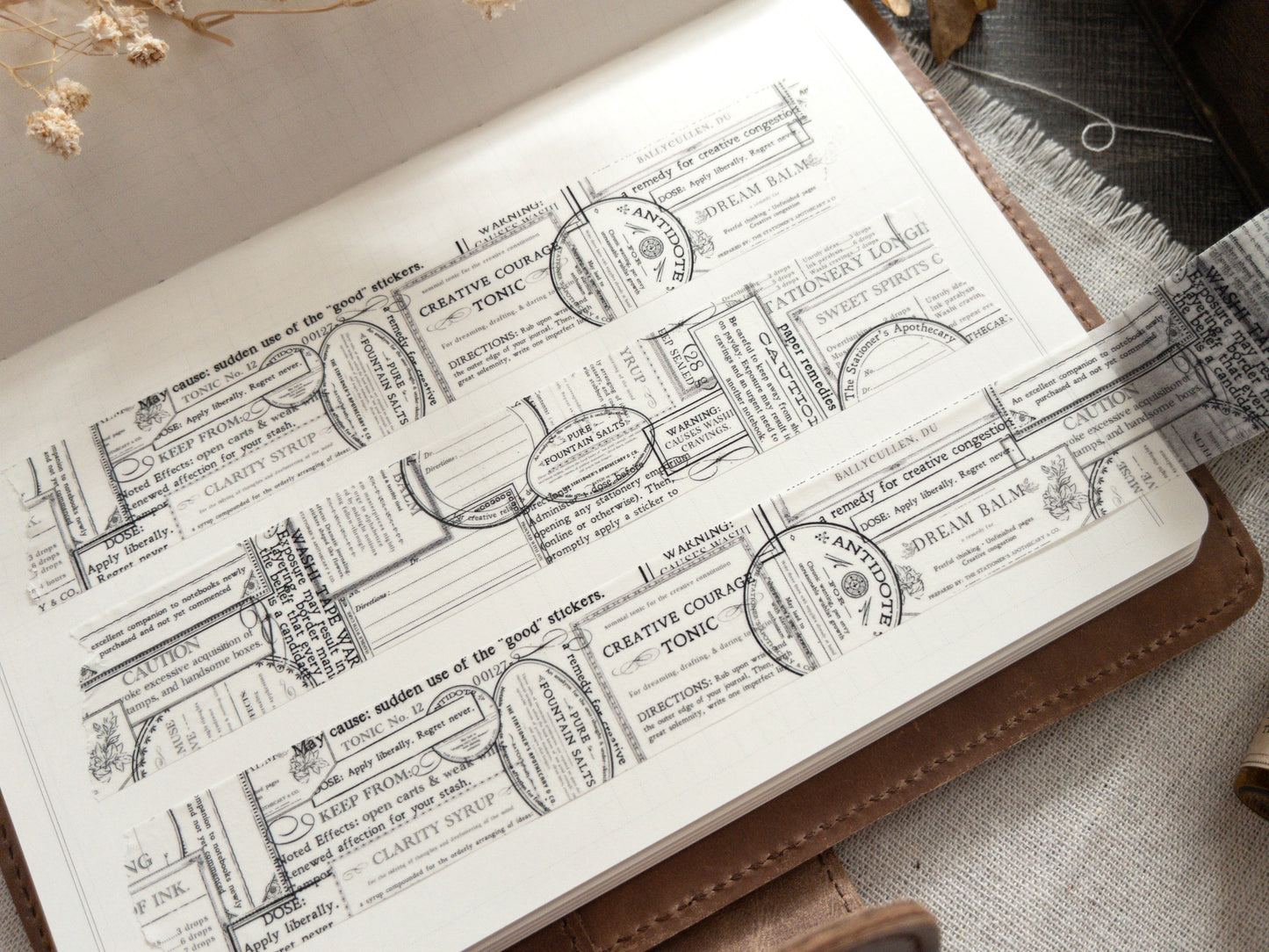Washi tape: The Stationer's Apothecary (30mm)