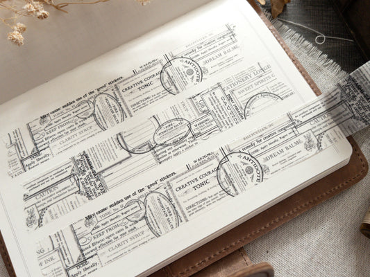 Washi tape: The Stationer's Apothecary (30mm)