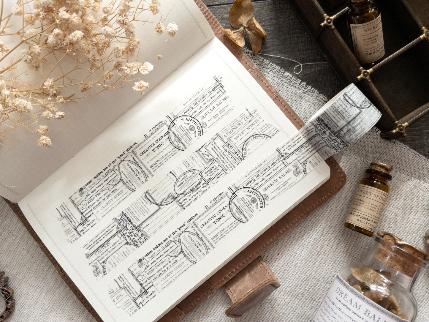 Washi tape: The Stationer's Apothecary (30mm)