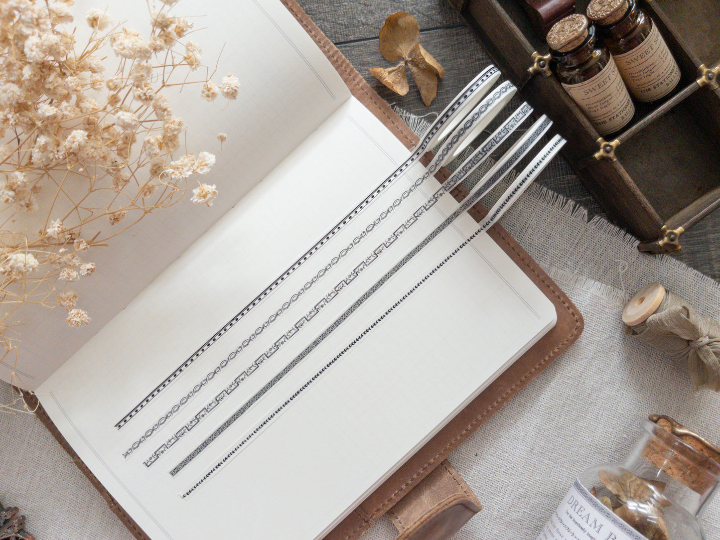 Washi tape set: The Stationer's Apothecary (5 tapes)