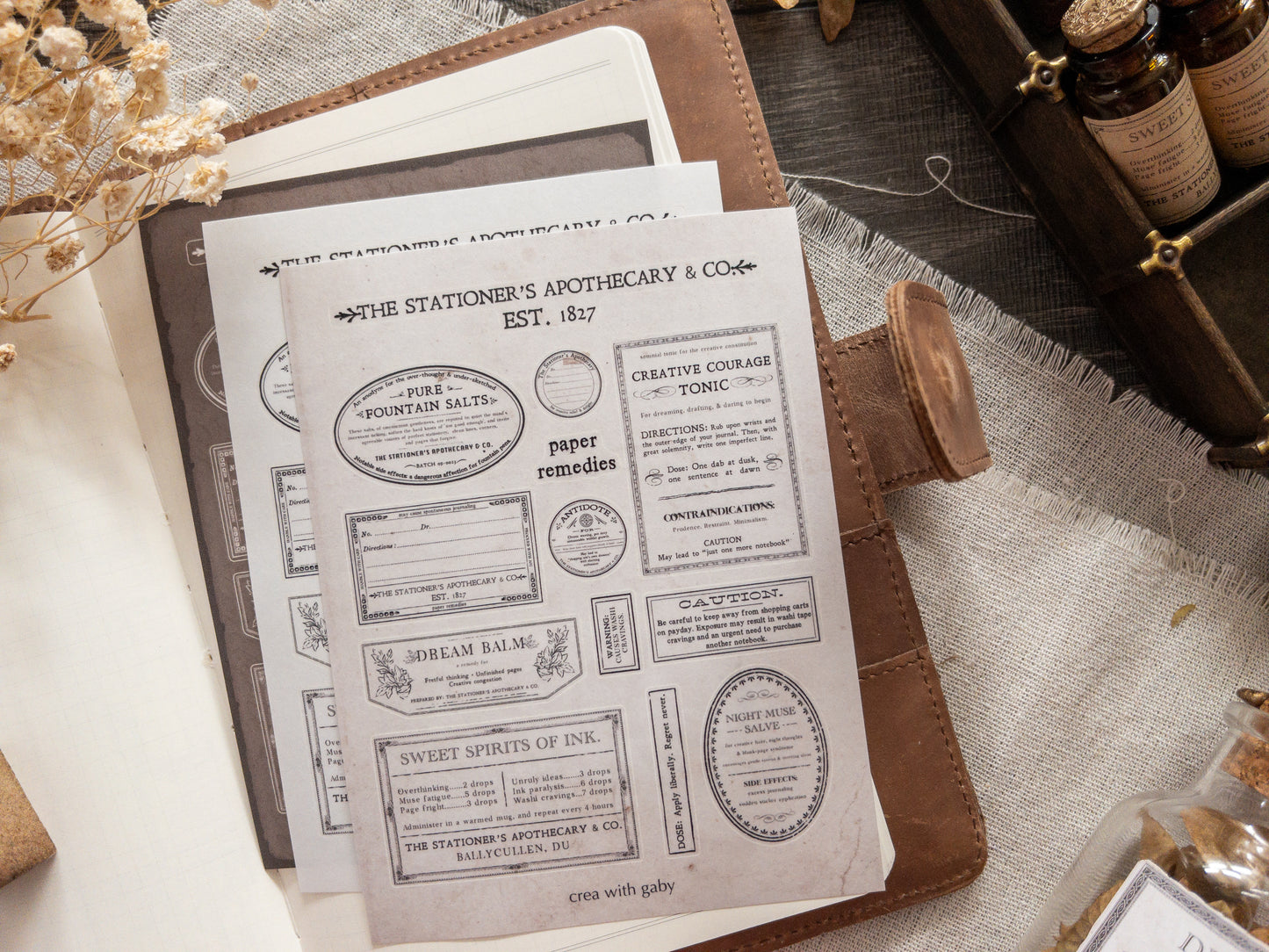 Sticker set: The Stationer's Apothecary