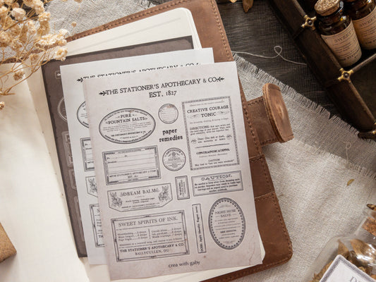 Sticker set: The Stationer's Apothecary