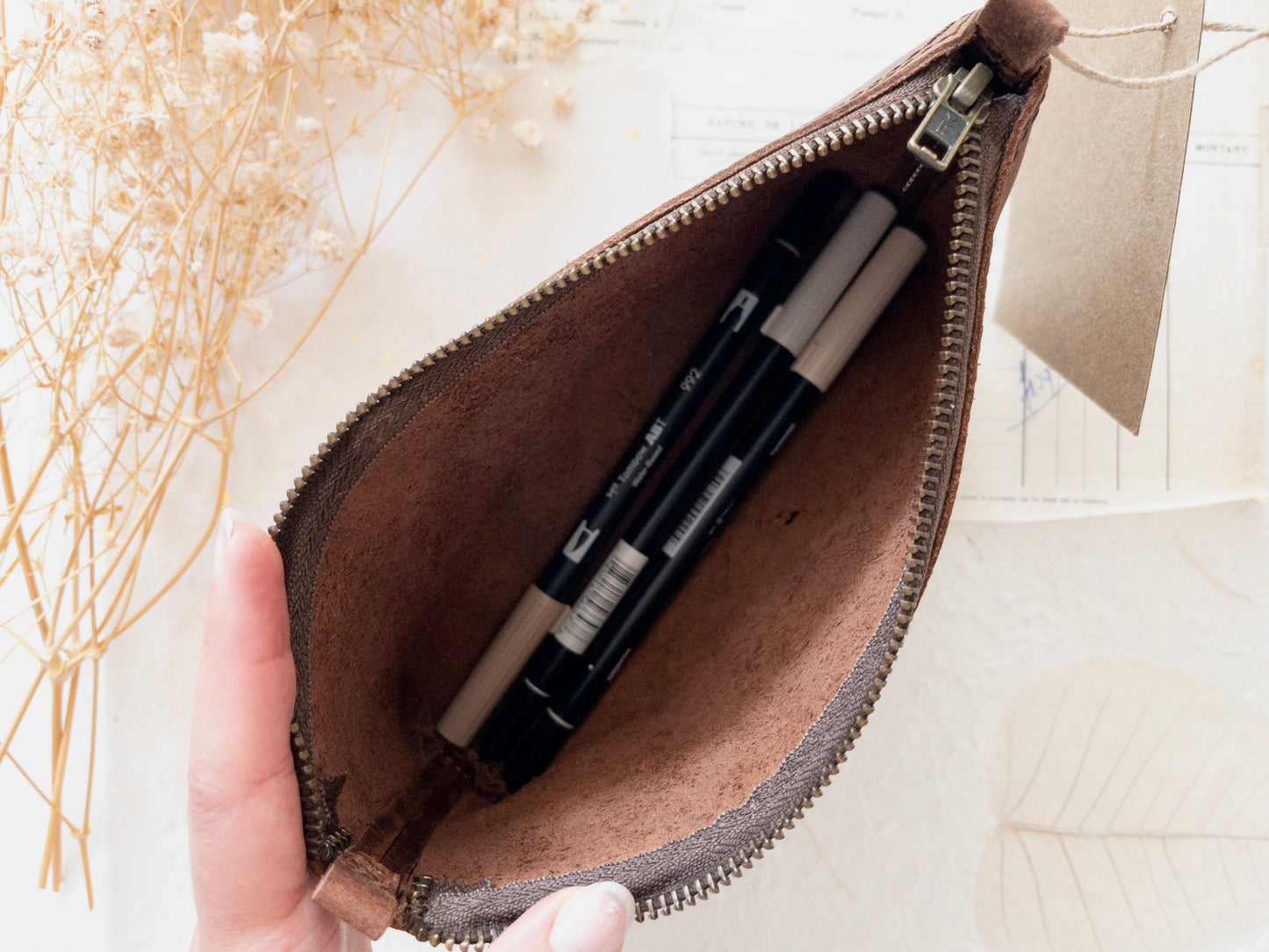 Leather pouch