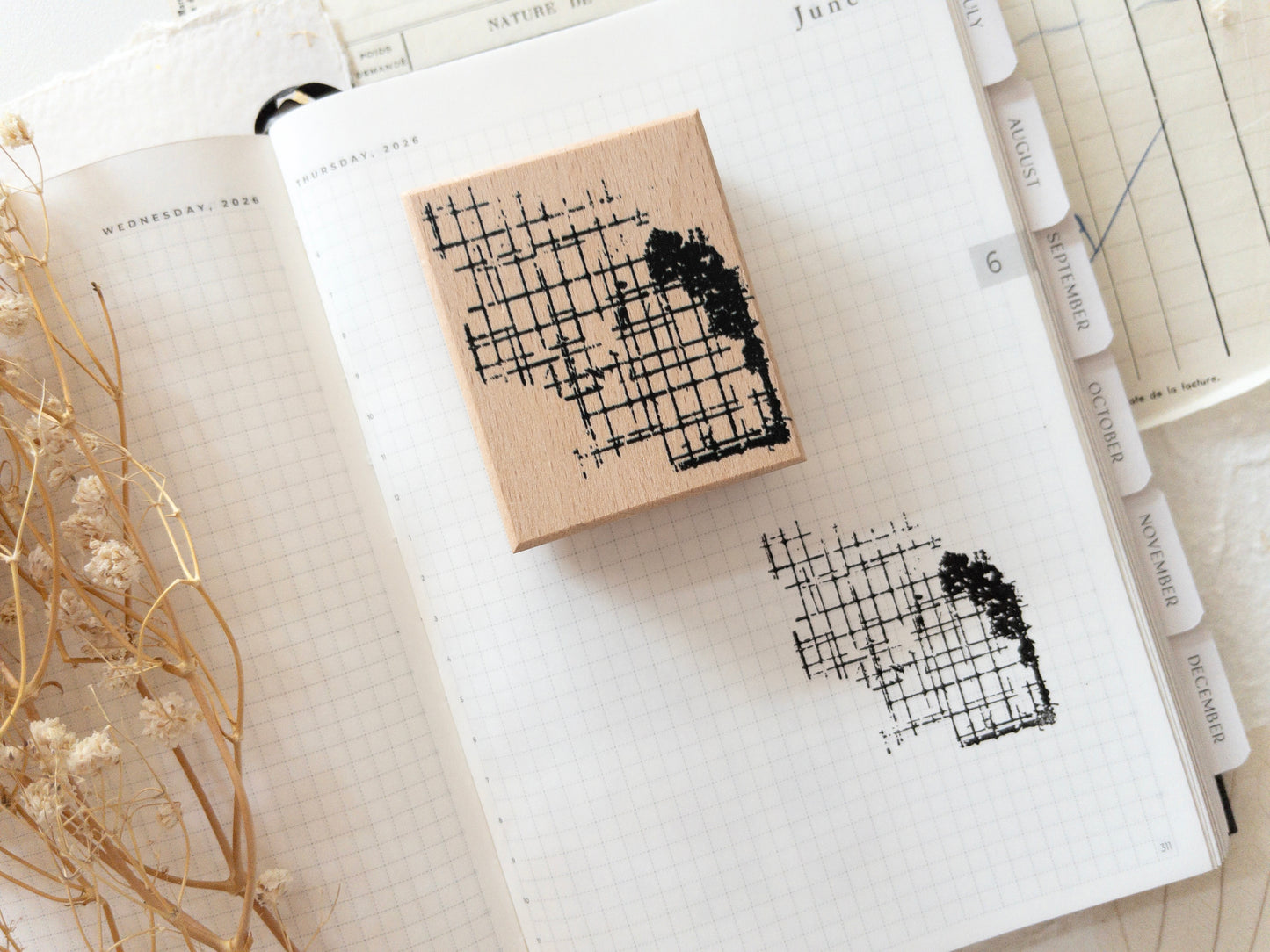 Rubber stamp: Grid background