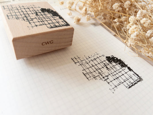 Rubber stamp: Grid background
