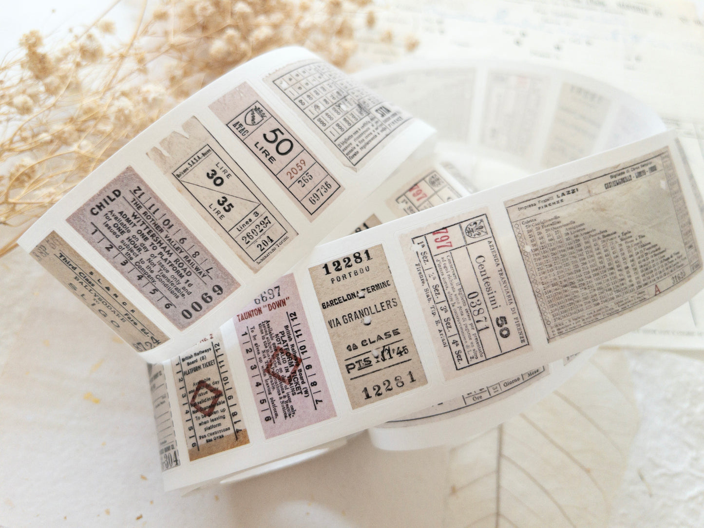 Pre-cut taiwanese washi tape with backing paper: Summer escapade (August 2026 sub kit)