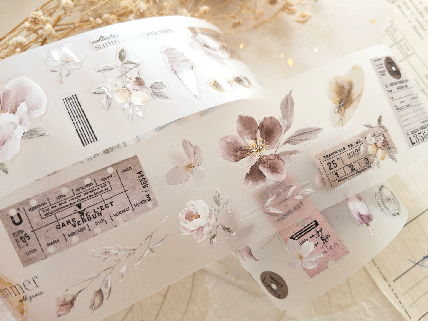 Pre-cut PET tape: Summer escapade (August 2026 sub kit)
