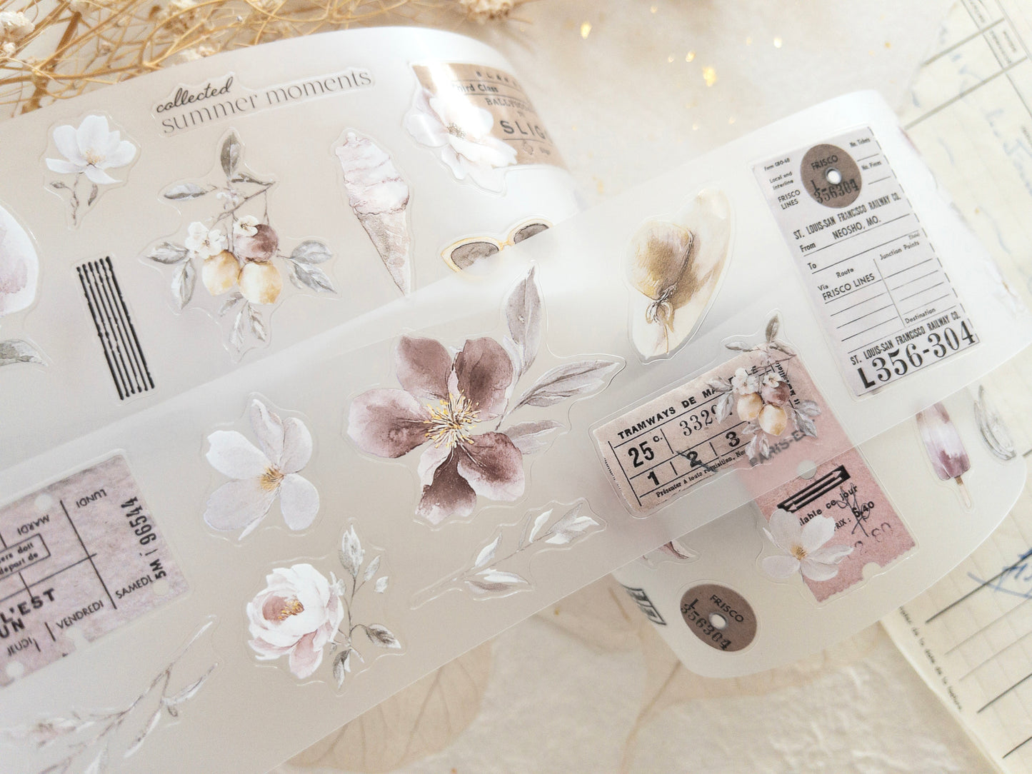 Pre-cut PET tape: Summer escapade (August 2026 sub kit)