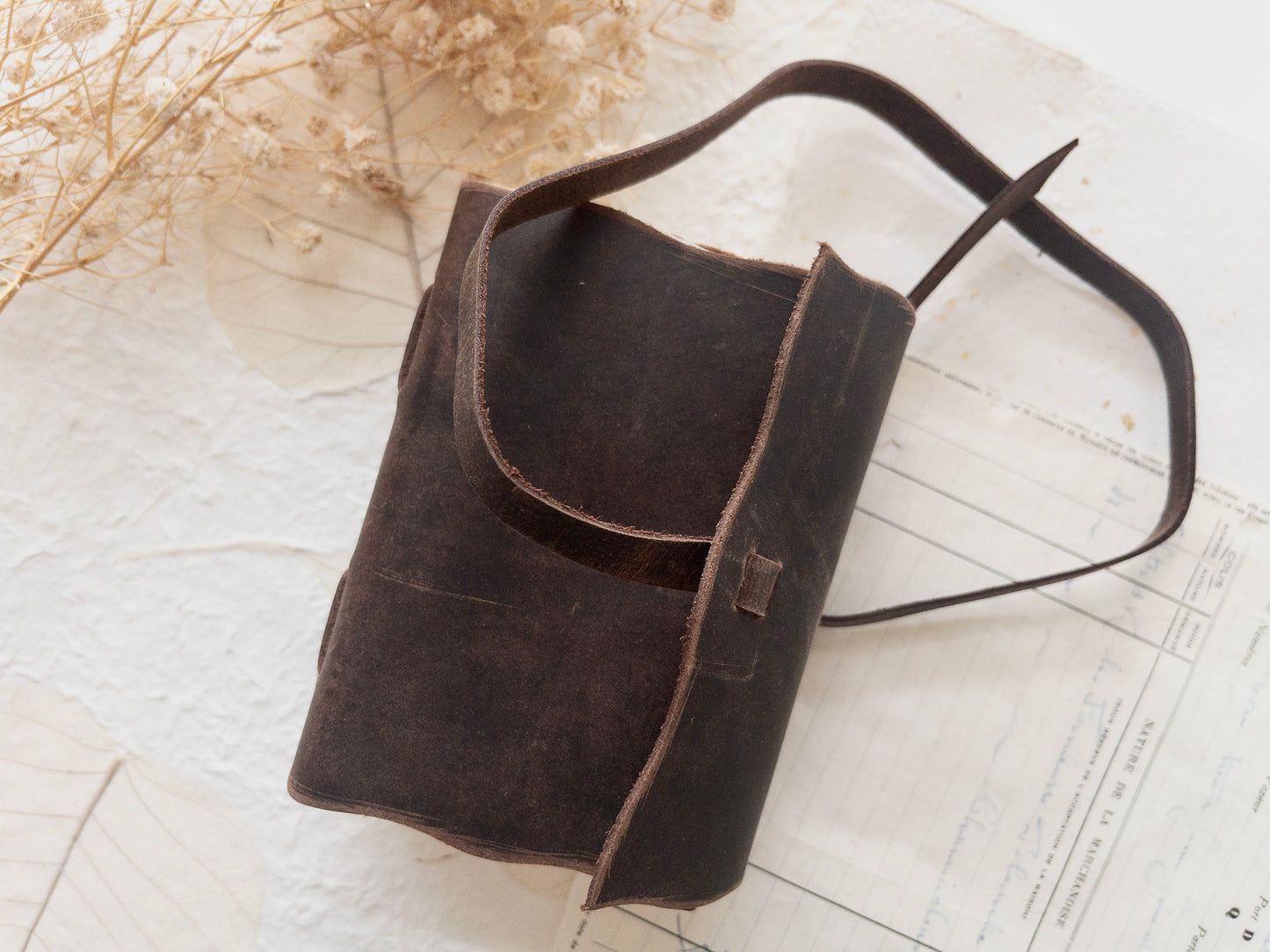 Travelers journal with handmade paper (Multiple sizes)