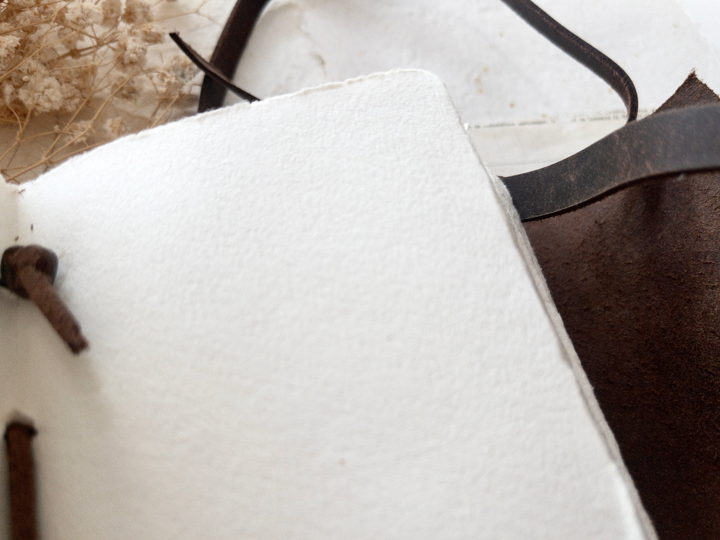 Travelers journal with handmade paper (Multiple sizes)