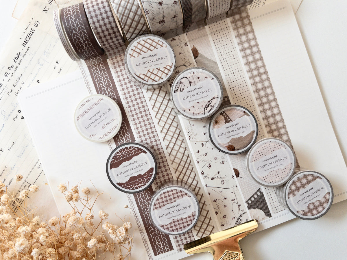 Washi tape: Autumn in layers (Bonjour l'automne collection)