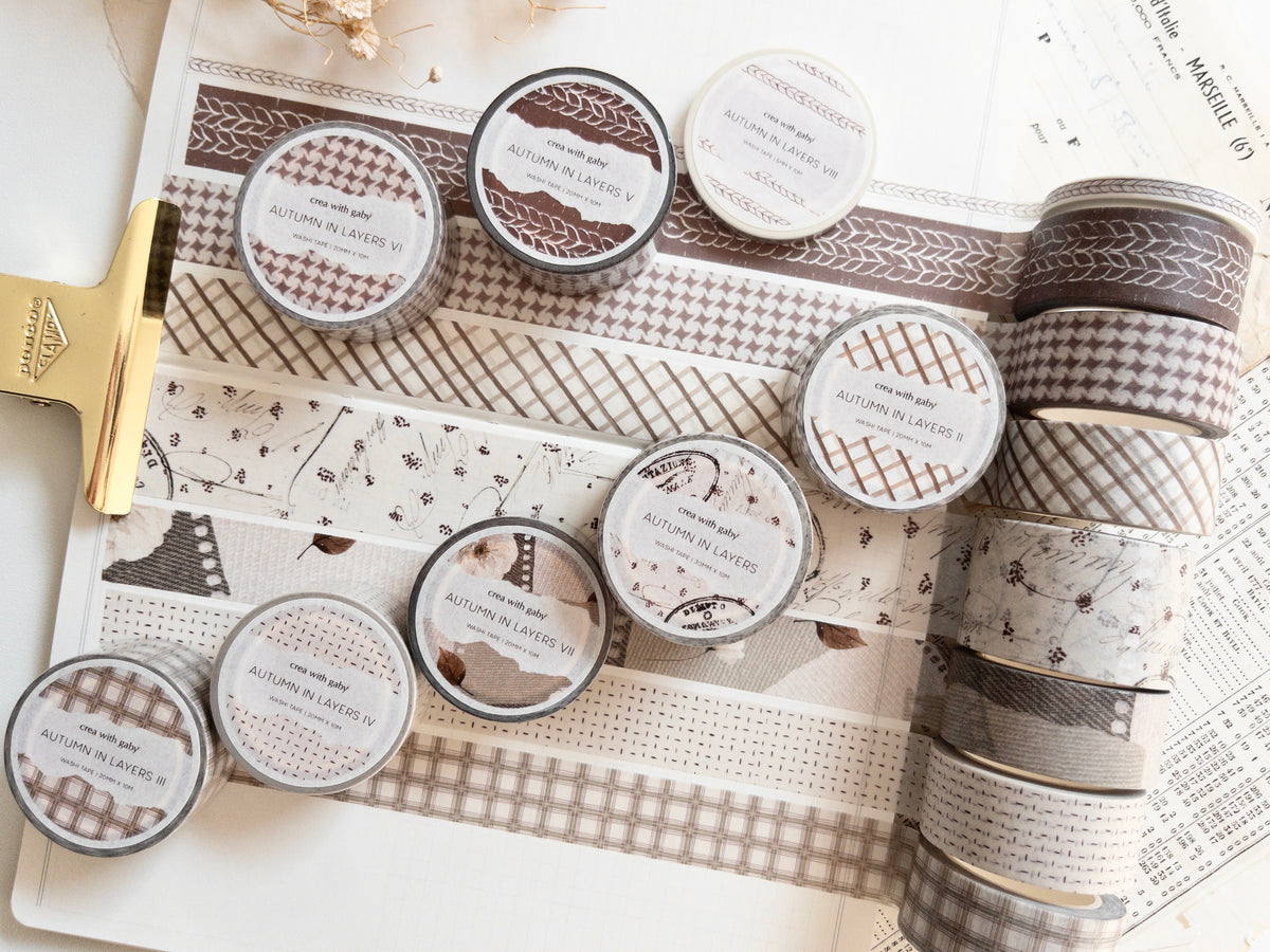Washi tape: Autumn in layers (Bonjour l'automne collection)