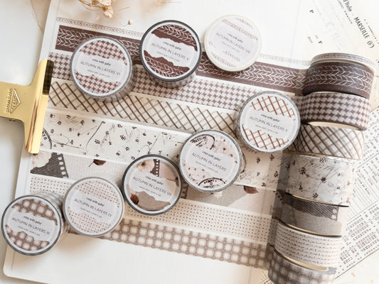 Washi tape: Autumn in layers (Bonjour l'automne collection)