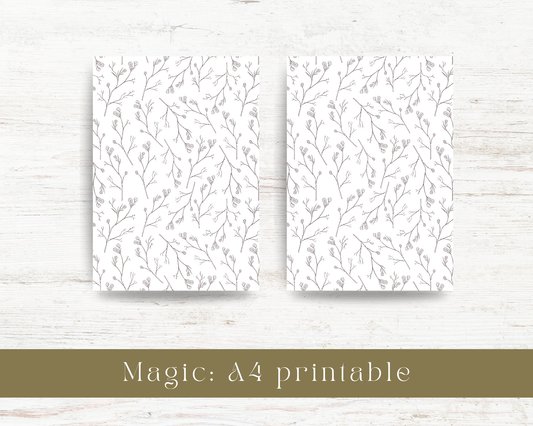 A4 minimal background printable: Magic collection