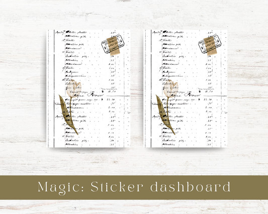 Sticker dashboard: Magic collection