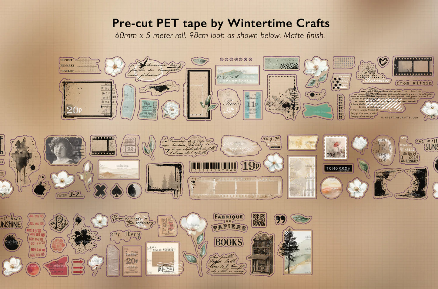 My Little Journal Pre-Cut PET Tape by Wintertime Crafts