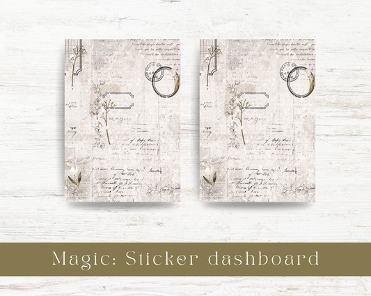 Sticker dashboard: Magic collection