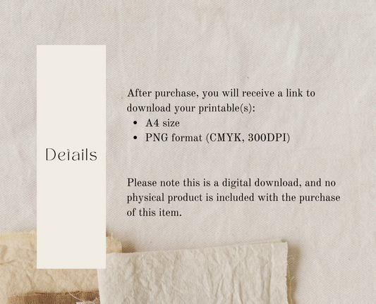 Postcards printable for journaling, decorations, and scrapbooking. Digital download, A4 PNG, 8 postcard designs.