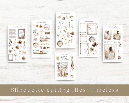 Silhouette cutting files: Timeless