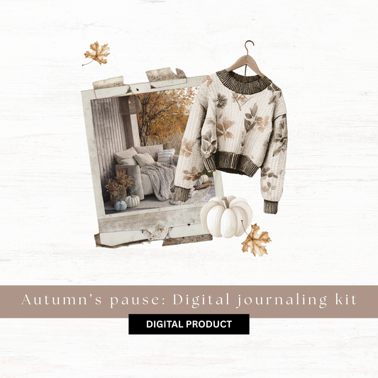 Digital journaling kit: Autumn's pause