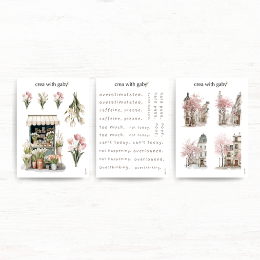 Mini sticker bundle: Spring deco & quotes (Save!)