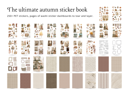 Autumn sticker book: Bonjour l'automne