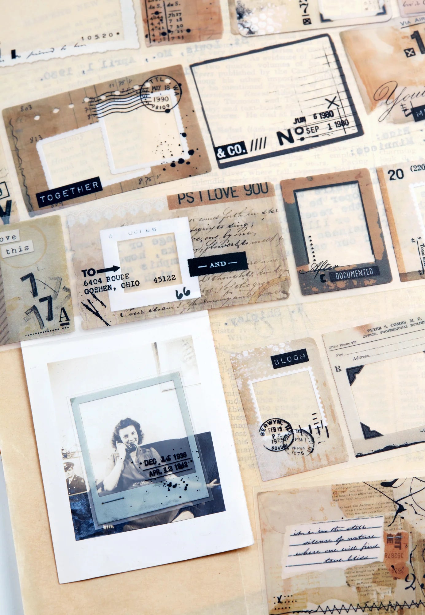 Collages and Frames PET Tape by Wintertime Crafts
