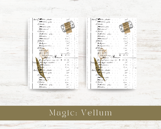 Vellum paper: Magic collection