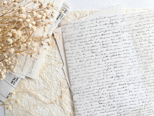 Vellum paper: Memories