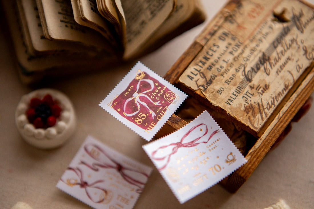 OURS Studio: Ribbon Bow Stamp Sticker