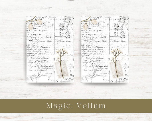Vellum paper: Magic collection